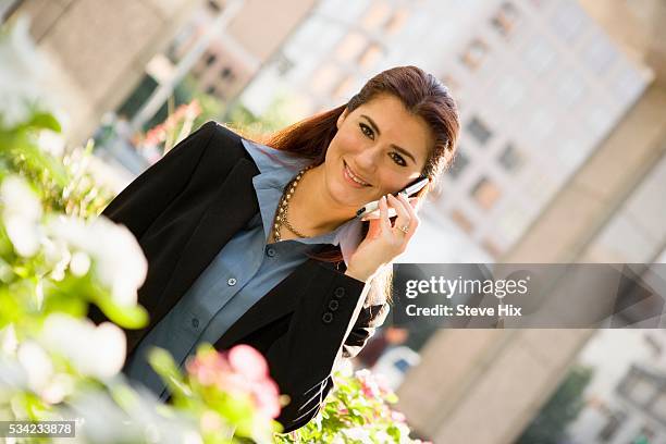 businesswoman on cell phone - beautiful perfection exposed lady stock pictures, royalty-free photos & images