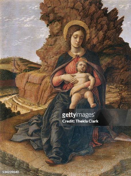 Madonna of the Cave by Andrea Mantegna