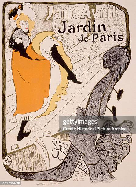 Jane Avril Poster by Henri de Toulouse-Lautrec