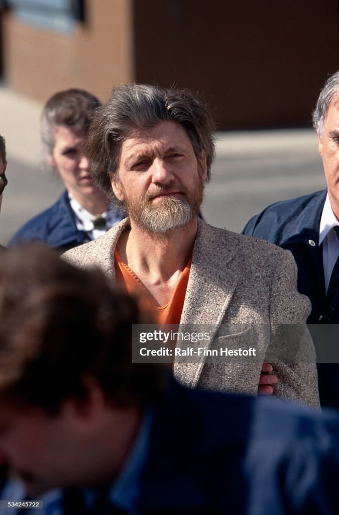 Theodore Kaczynski The Man Known As The Unibomber Is Brought To The theodore-kaczynski-the-man-known-as-the-unibomber-is-brought-to-the
