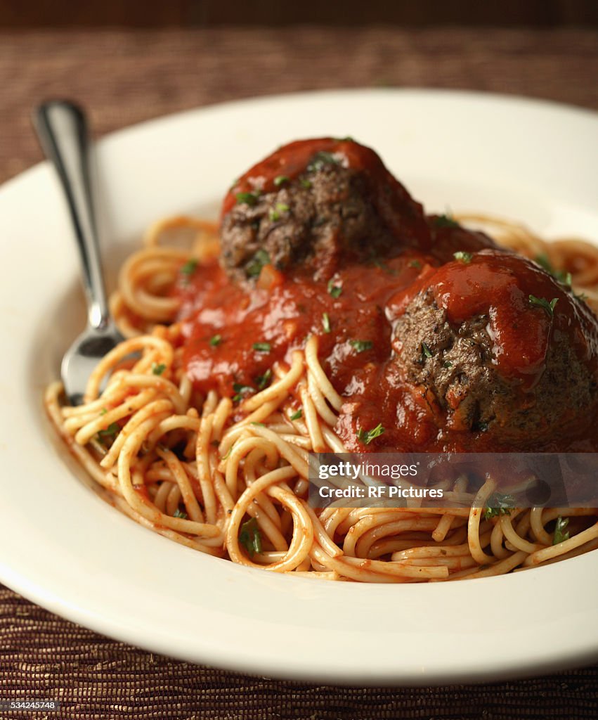 Close-up of spaghetti