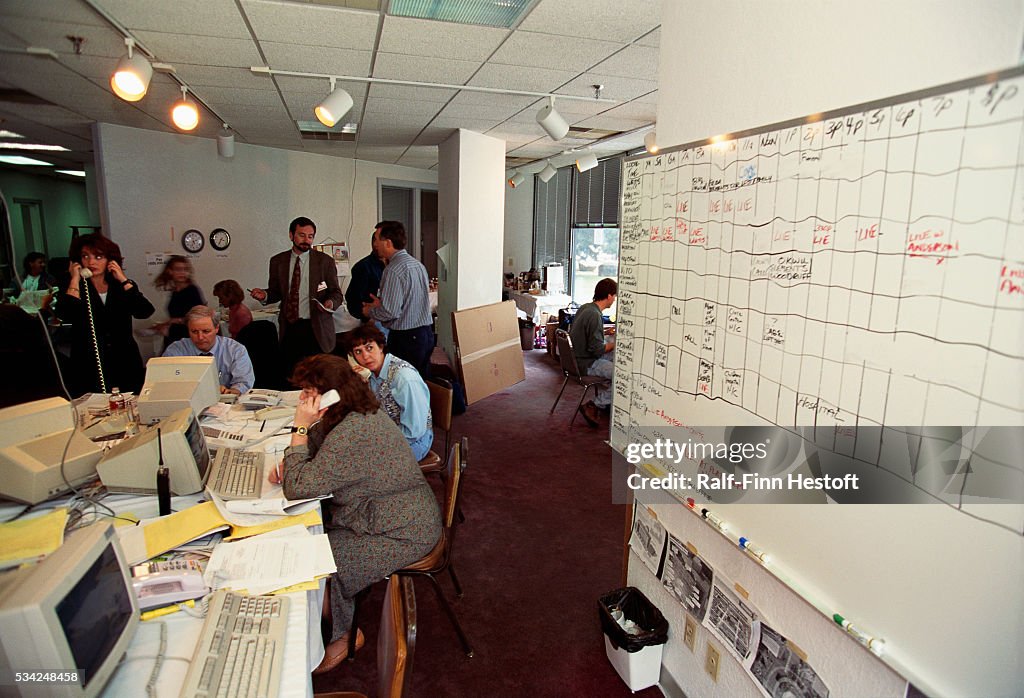 CNN's temporary base of operations in Oklahoma City, following the ...