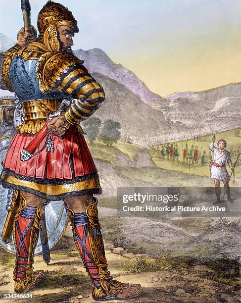 David and Goliath Bible Illustration