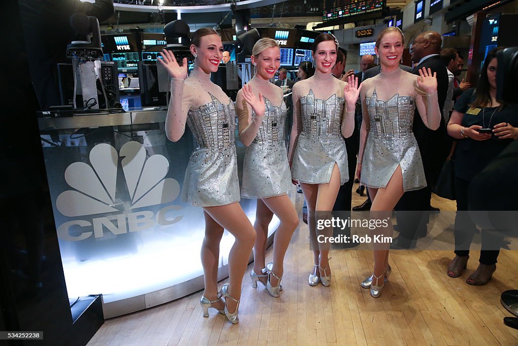 The Radio City Rockettes Ring NYSE Opening Bell To Mark Return Of The "New York Spring Spectacular"
