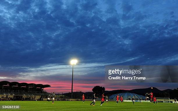 General view of play during the Toulon Tournament match between Paraguay and England at Stade Antoinr Baptiste on May 25, 2016 in...