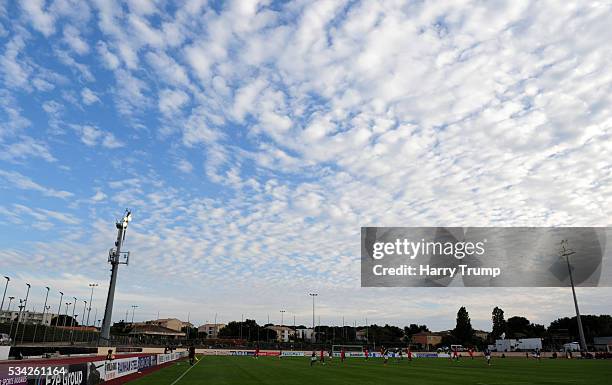 General view of play during the Toulon Tournament match between Paraguay and England at Stade Antoinr Baptiste on May 25, 2016 in...