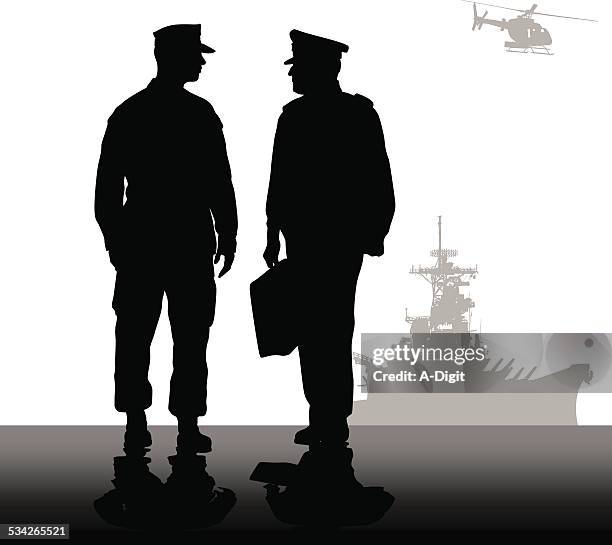 stockillustraties, clipart, cartoons en iconen met militarystrategy - battle ship