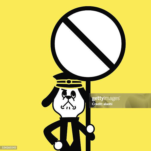 hund polizei, die als prohibition - - datenschutz grundverordnung stock-grafiken, -clipart, -cartoons und -symbole