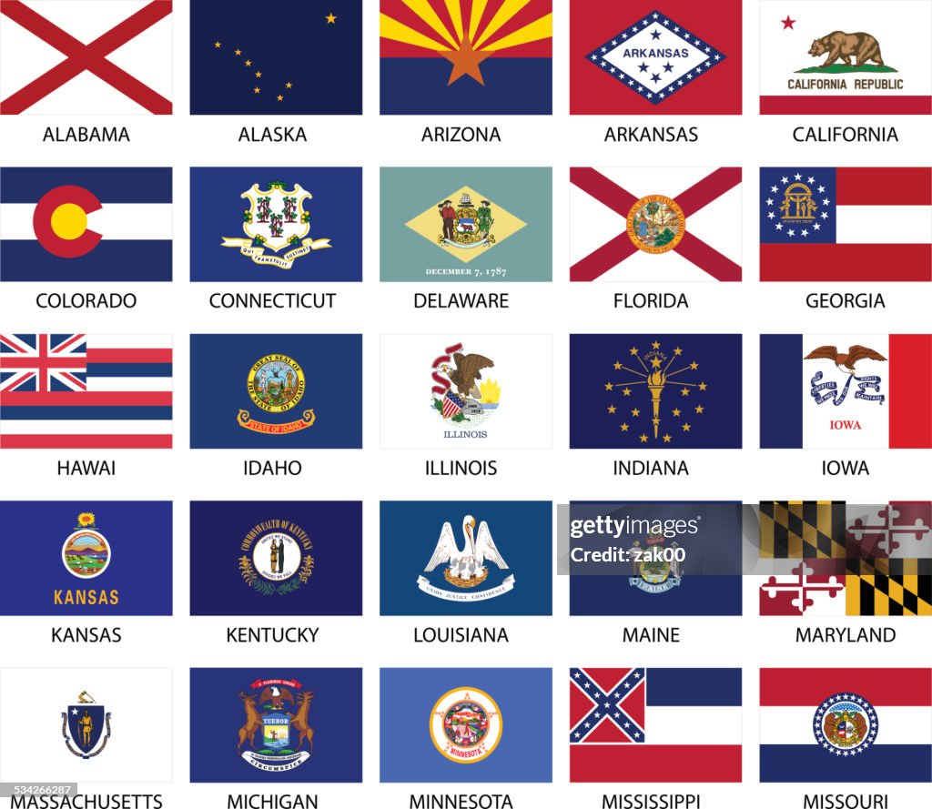 State Flags High Res Vector Graphic Getty Images State flags high res vector graphic getty images