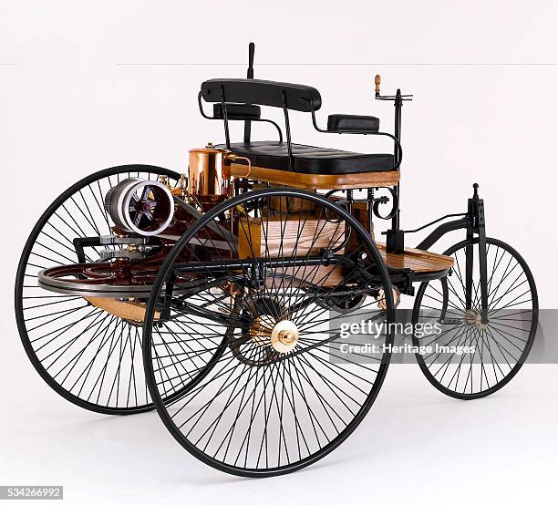 Benz Three Wheeler in a white studio, 2000.