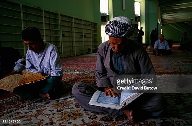 Sulaymaniyah, Iraqi Kurdistan: Men Praying At Mosque.