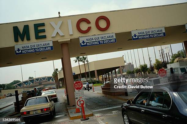 Cars Entering Mexico at Border