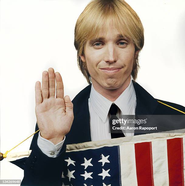 Tom Petty around the time of his Hard Promises album shot in Los Angeles, California for Rolling Stone Magazine.