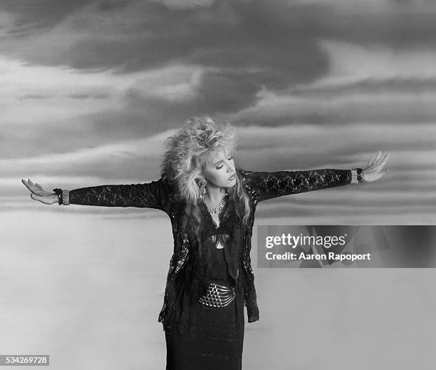 Singer Stevie Nicks shot in Los Angeles, California in 1982.