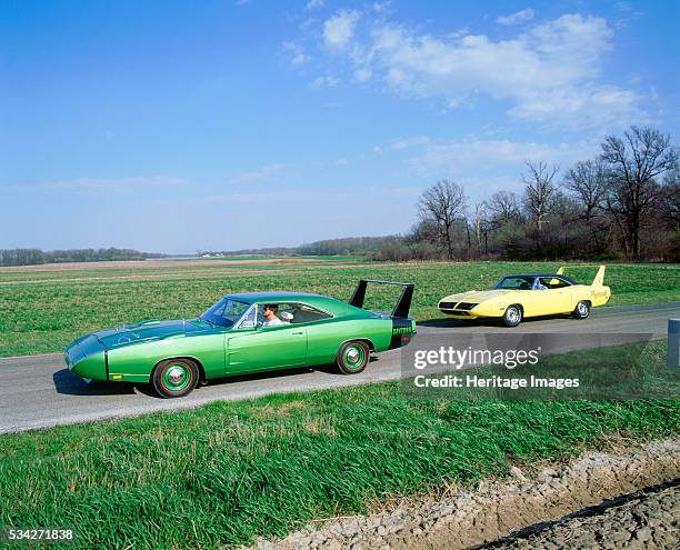 Plymouth Superbird with 1968 Dodge Daytona, 2000.