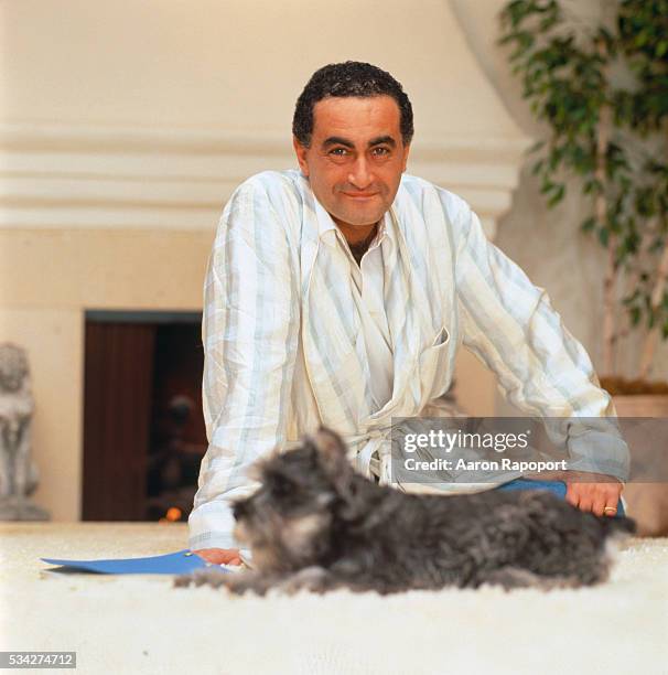 Dodi al Fayed with His Dog