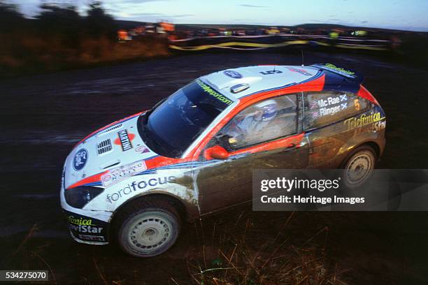 Ford Focus RS WRC driven by Colin McRae in 2002 Network Q Rally, 2000.