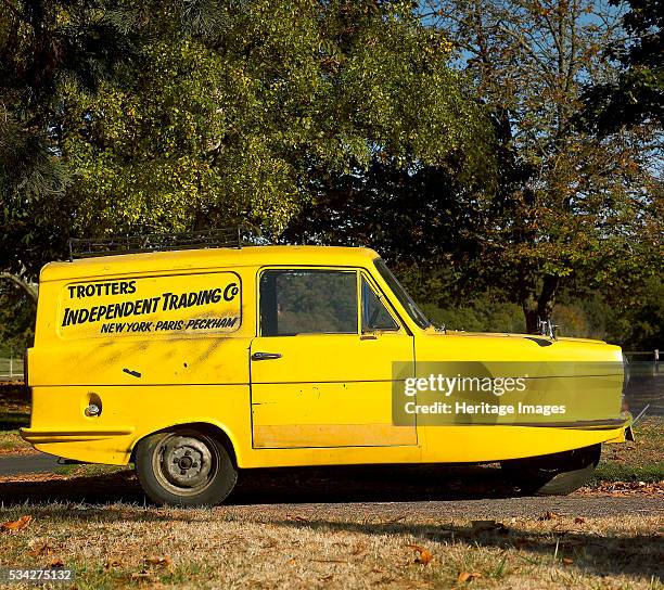 Del Boy's Reliant Supervan III as used in TV comedy show 'Only Fools and Horses', 2000.