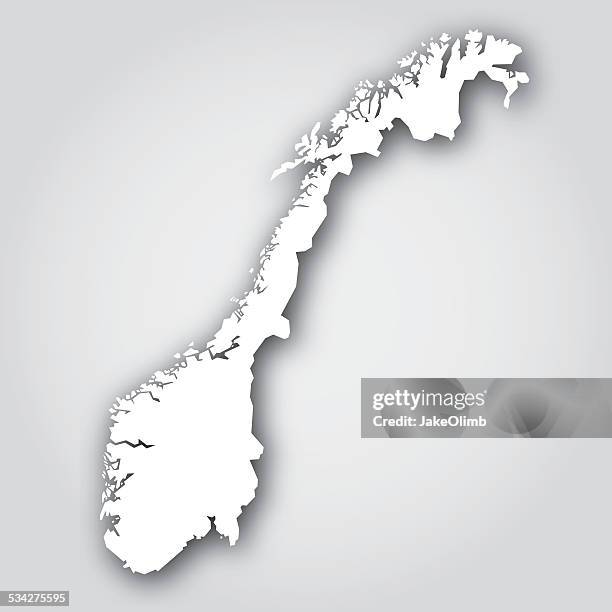 norway silhouette white - oslo stock illustrations