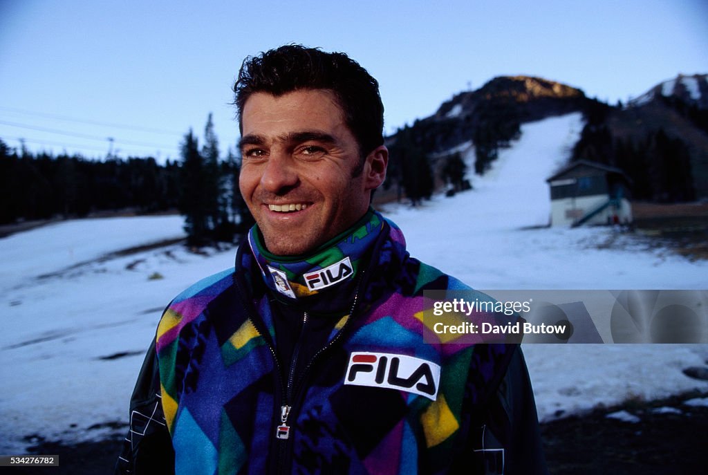 Italian Alpine Skier Alberto Tomba at Mammoth Mountain