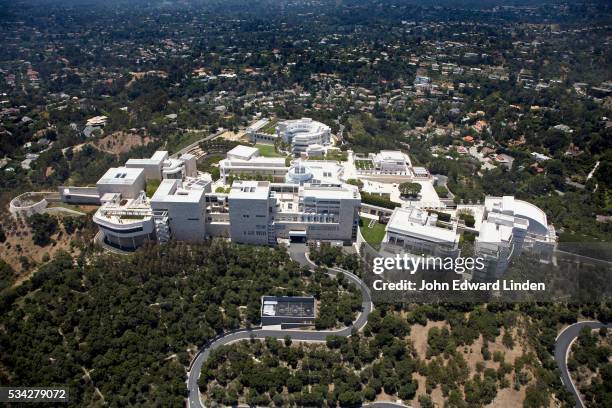 the getty center, los angeles. richard meier architects - getty center stock pictures, royalty-free photos & images