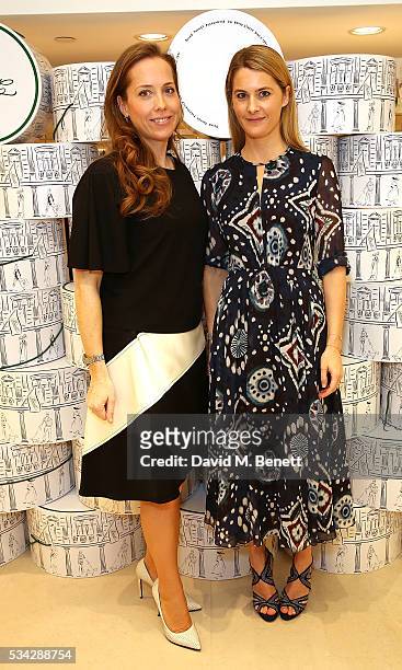 Mia Fenwick and Lady Kinvara Balfour attend 'Decades of Drama' celebrating 125 years of Fenwicks of Bond Street on May 25, 2016 in London, England.