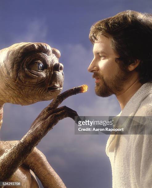 Steven Spielberg with E.T.