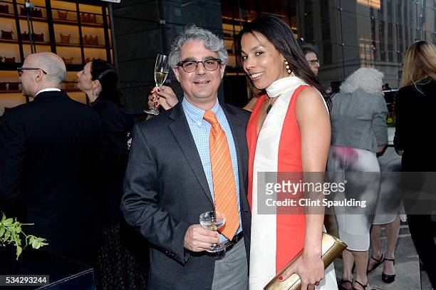 Laurence Pels and Maya Browne attend 2016 High Line Spring Benefit at The High Line on May 23, 2016 in New York City.