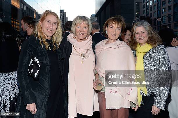 Lisa Phillips, Wendy Keys and Cipa Dichter and Valerie Pels attend 2016 High Line Spring Benefit at The High Line on May 23, 2016 in New York City.