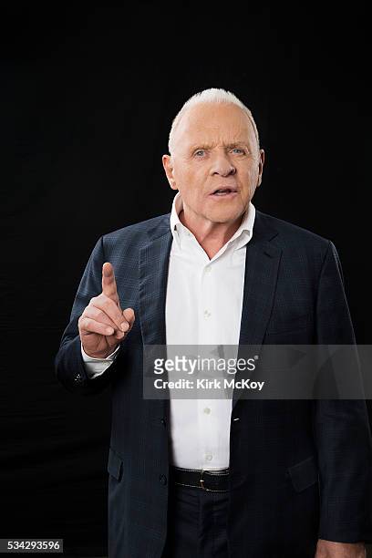 Actor Anthony Hopkins is photographed for Los Angeles Times on May 18, 2016 in Los Angeles, California. PUBLISHED IMAGE. CREDIT MUST READ: Kirk...