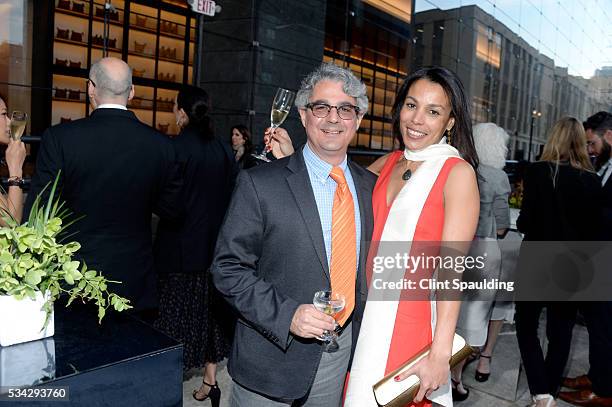 Laurence Pels and Maya Browne attend 2016 High Line Spring Benefit at The High Line on May 23, 2016 in New York City.