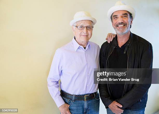 Norman Lear and Chuck Lorre are photographed for Los Angeles Times on April 20, 2016 in Los Angeles, California. PUBLISHED IMAGE. CREDIT MUST READ:...