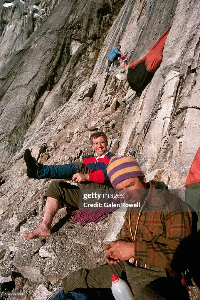 Yvon Chouinard Resting on the Mooses Tooth