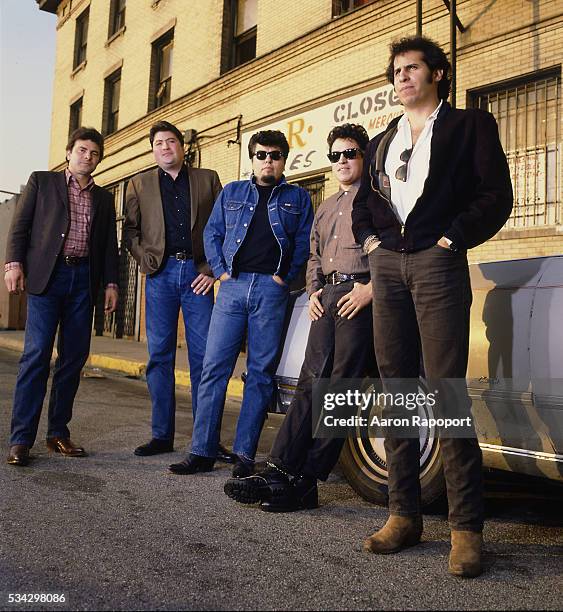 American rock band Los Lobos, 1980.