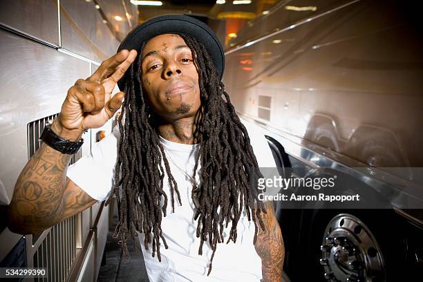 Rapper Lil' Wayne poses for a portrait in 2009 in West Hollywood, California.
