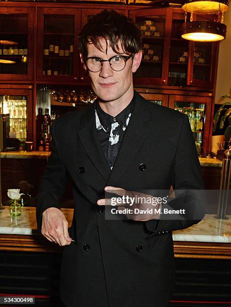 Matt Smith attends the press night after party for The Kenneth Branagh Theatre Company's "Romeo And Juliet" at The The National Cafe on May 25, 2016...