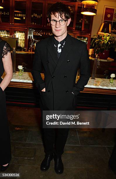 Matt Smith attends the press night after party for The Kenneth Branagh Theatre Company's "Romeo And Juliet" at The The National Cafe on May 25, 2016...