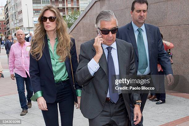 Alberto Alcocer attends bullfighting during San Isidro Fair at Las Ventas Bullring on May 25, 2016 in Madrid, Spain.