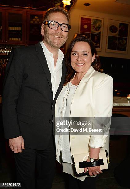 Sir Kenneth Branagh and wife Lindsay Brunnock attend the press night after party for The Kenneth Branagh Theatre Company's "Romeo And Juliet" at The...