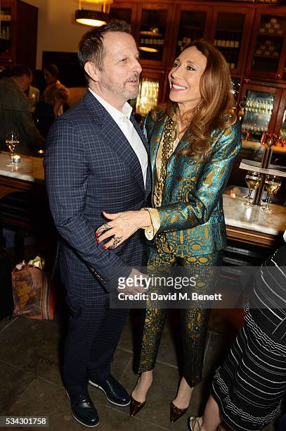 Rob Ashford and Marisa Berenson attend the press night after party for The Kenneth Branagh Theatre Company's "Romeo And Juliet" at The The National...