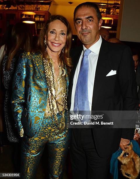 Marisa Berenson and Jean Michel Simonian attend the press night after party for The Kenneth Branagh Theatre Company's "Romeo And Juliet" at The The...