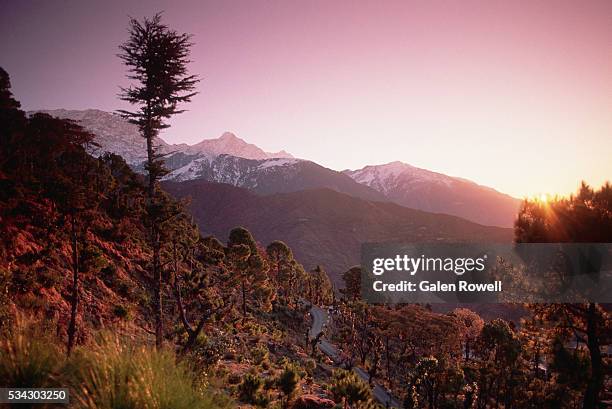 sunrise at dharamsala - dharamsala stock pictures, royalty-free photos & images