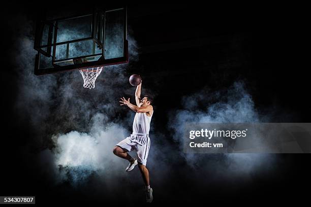 basketball player - high contrast athlete stock pictures, royalty-free photos & images