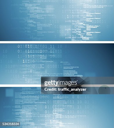 Abstract technical banners Abstract technical banners