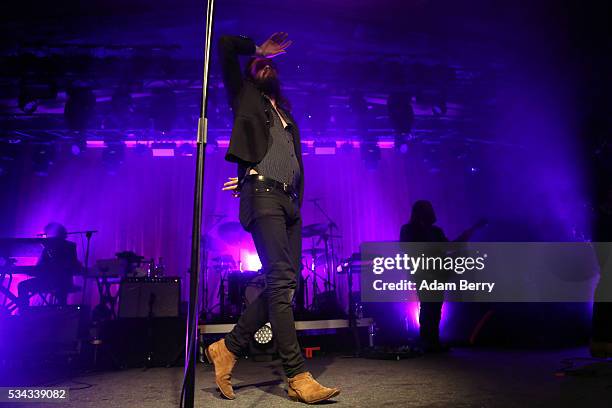 Father John Misty performs during a concert at Astra Kulturhaus on May 25, 2016 in Berlin, Germany.