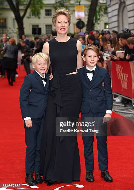 Director Thea Sharrock attends the European film premiere "Me Before You" at The Curzon Mayfair on May 25, 2016 in London, England.