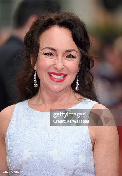 Samantha Spiro attends the European film premiere "Me Before You" at The Curzon Mayfair on May 25, 2016 in London, England.