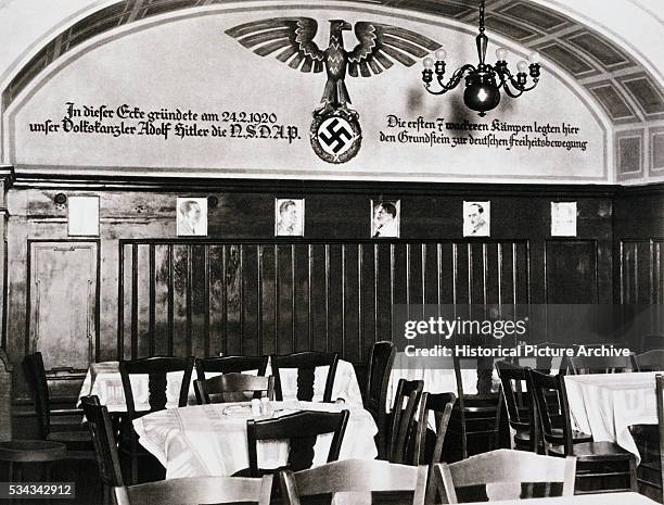 Beer Cellar in Munich Where Hitler Founded the National Socialist or Nazi Party in 1920