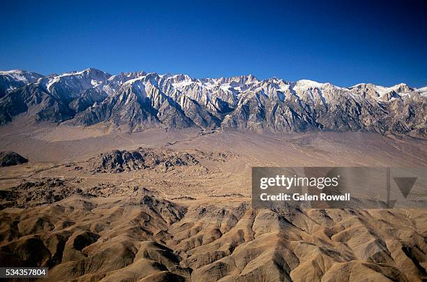 owens valley and mount whitney - owens valley california stock pictures, royalty-free photos & images