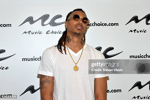 Rapper Snootie Wild visits Music Choice on May 25, 2016 in New York City.